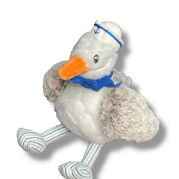 Preppy Pelican Bird Plush Sammy Seagull Sailor Stuffed Animal Nursery Shower 11" - Picture 6 of 11